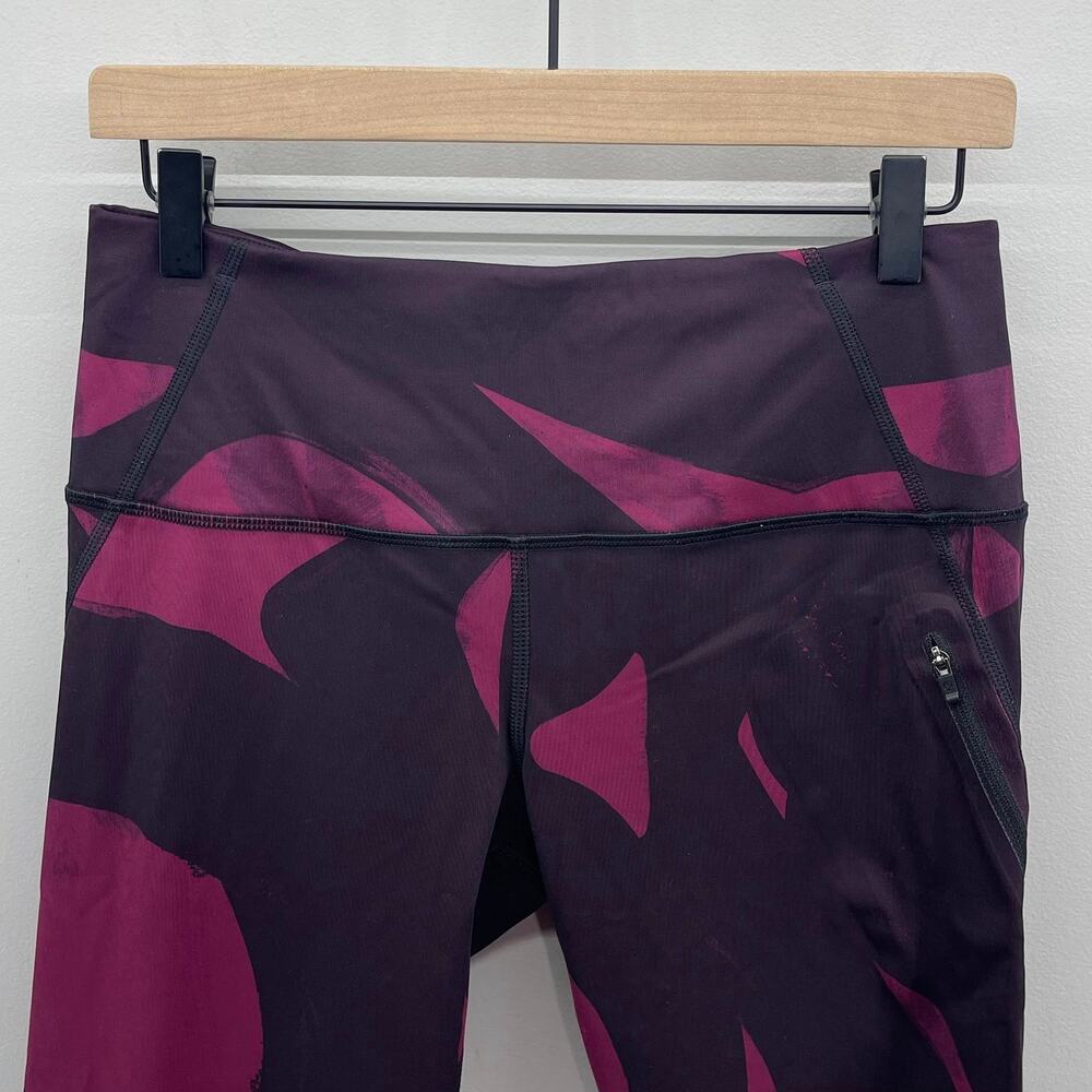 Lululemon All Sport Crop Womens 8 Luxstreme Back Spin‎ Stroke Purple W6F62S - Picture 2 of 6